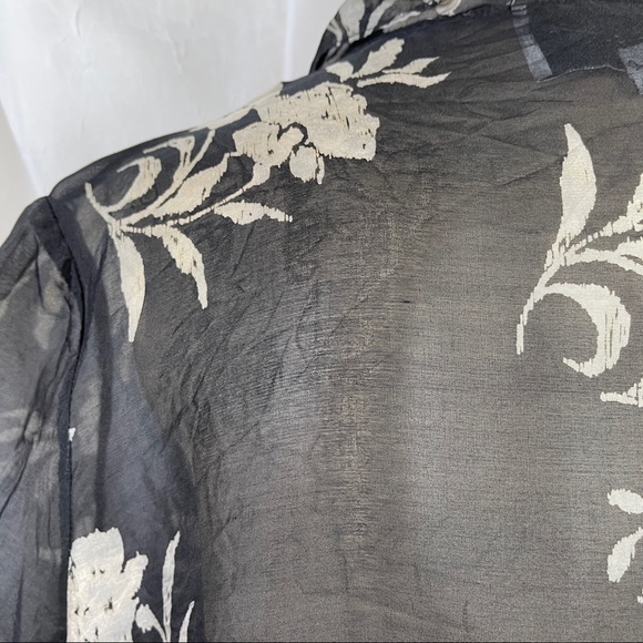 🚫SOLD🚫 VTG 80’s Jeannene Booher Sheer Black Cover Up - Picture 15 of 16